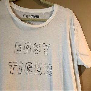 Amuse Society Graphic Tee “Easy Tiger”